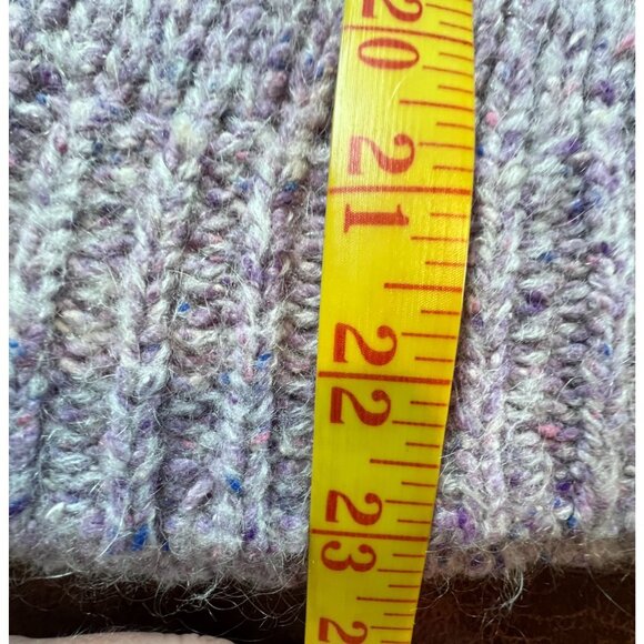 Talbots Turtleneck Sweater PETITE Medium Wool Silk Mohair Lilac Lavendar Confett - Picture 5 of 5